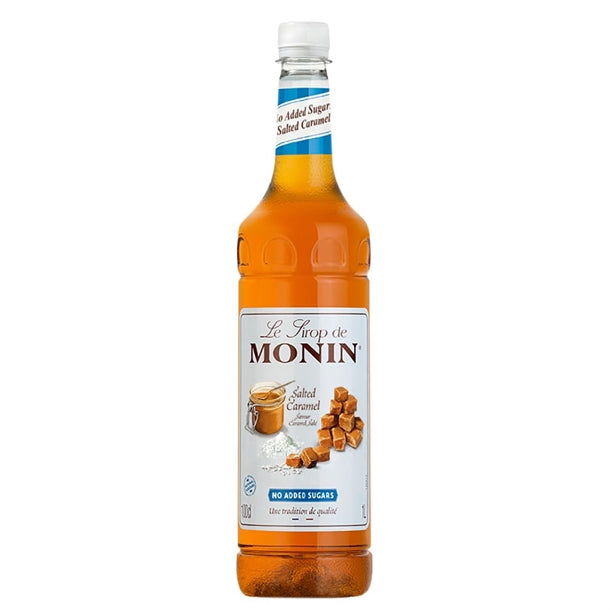 Monin Premium Salted Caramel No Added Sugar Syrup 1Ltr fu453