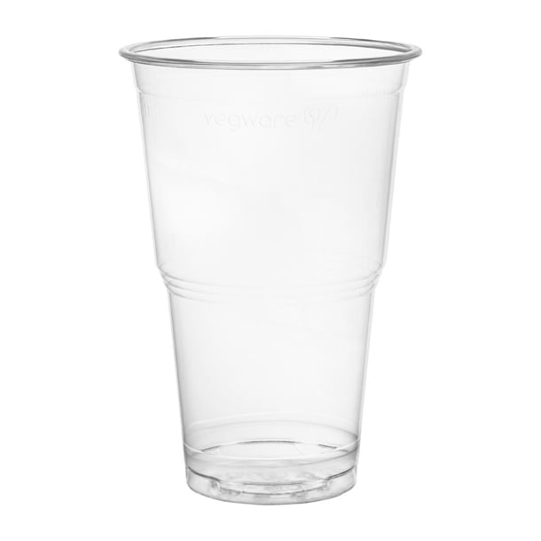 Vegware PLA Pint to Brim Cup UKCA/UKNI/CE-marked 96-Series (1000 Pack) fu456