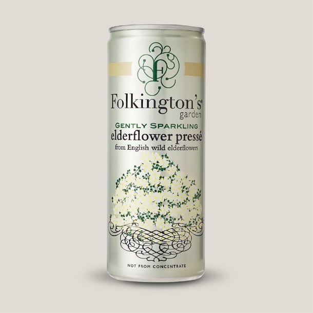 Folkington's Sparkling Drinks Elderflower Can 250ml (12 Pack) fu468