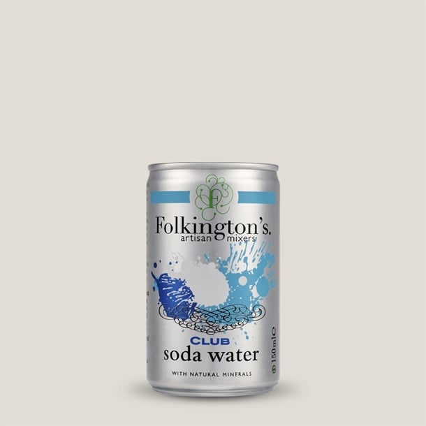 Folkington's Club Soda Can 150ml (24 Pack) fu475