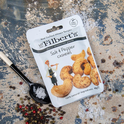 Mr Filbert's Salt & Pepper Cashews 40g (20 Pack) fu479