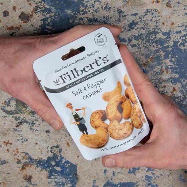 Mr Filbert's Salt & Pepper Cashews 40g (20 Pack) fu479