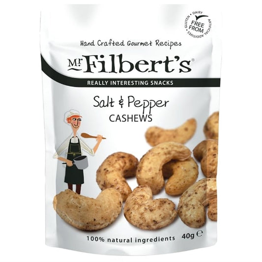 Mr Filbert's Salt & Pepper Cashews 40g (20 Pack) fu479