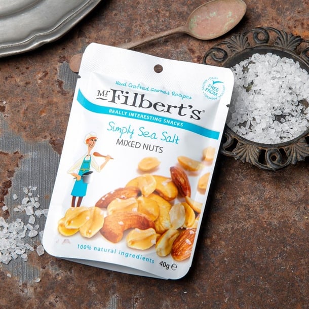 Mr Filbert's Simply Sea Salt Mixed Nuts 40g (20 Pack) fu481
