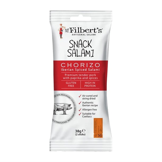Mr Filbert's Snack Salami Chorizo 38g (15 Pack) fu485