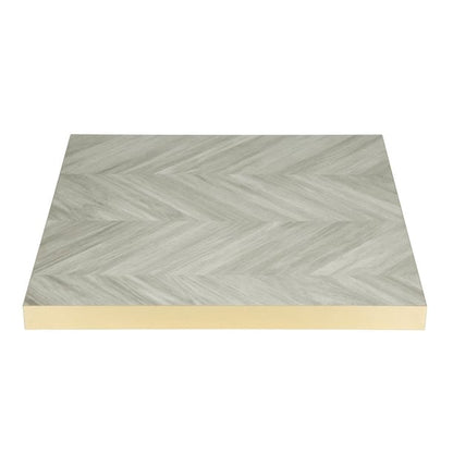 Bolero Pre-Drilled Table Top Chevron Design 700mm fu512