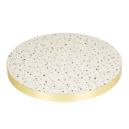 Bolero Terrazzo Style Round Table Top 600mm fu518