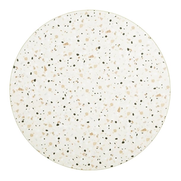 Bolero Terrazzo Style Round Table Top 600mm fu518