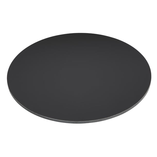 Bolero Matte Black Round Outdoor Table Top 600mm fu531