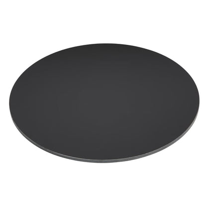 Bolero Matte Black Round Outdoor Table Top 600mm fu531