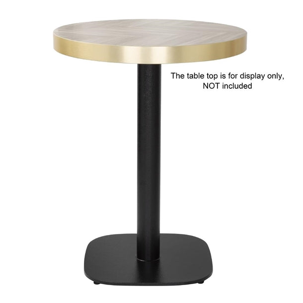 Bolero Black Cast Iron Table Base 720x420mm fu546