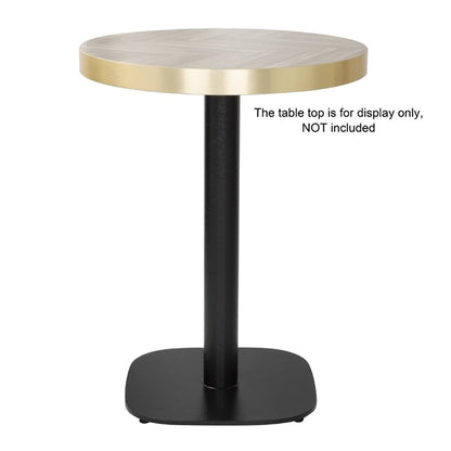 Bolero Black Cast Iron Table Base 720x420mm fu546