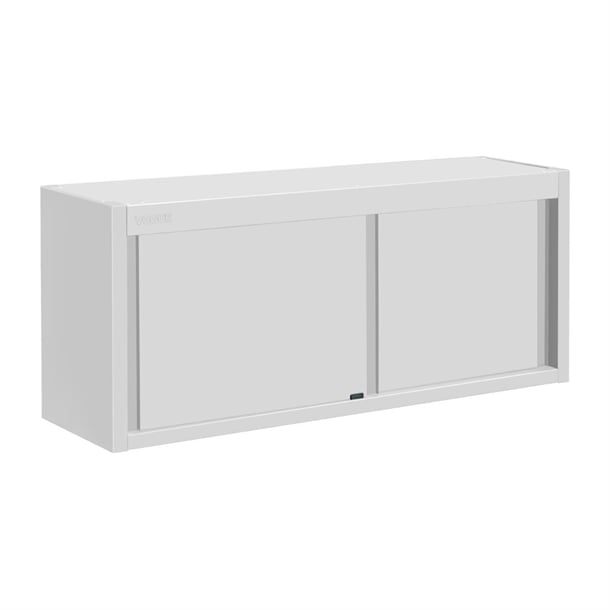 Vogue Wall Cupboard Stainless Steel 650x1500x400mm fu582