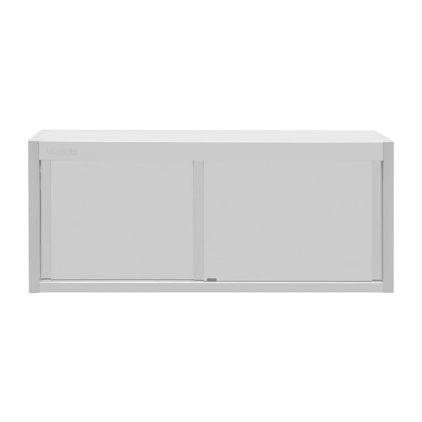 Vogue Wall Cupboard Stainless Steel 650x1500x400mm fu582