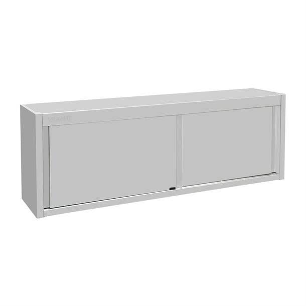 Vogue Wall Cupboard Stainless Steel 650x1800x400mm fu583