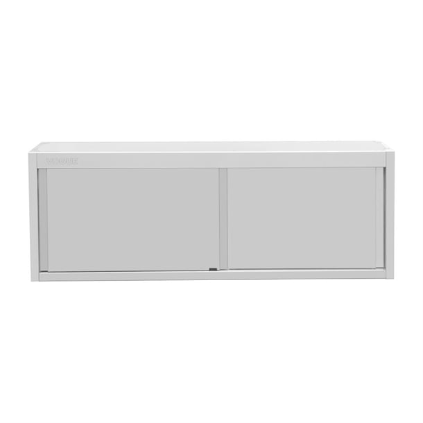 Vogue Wall Cupboard Stainless Steel 650x1800x400mm fu583