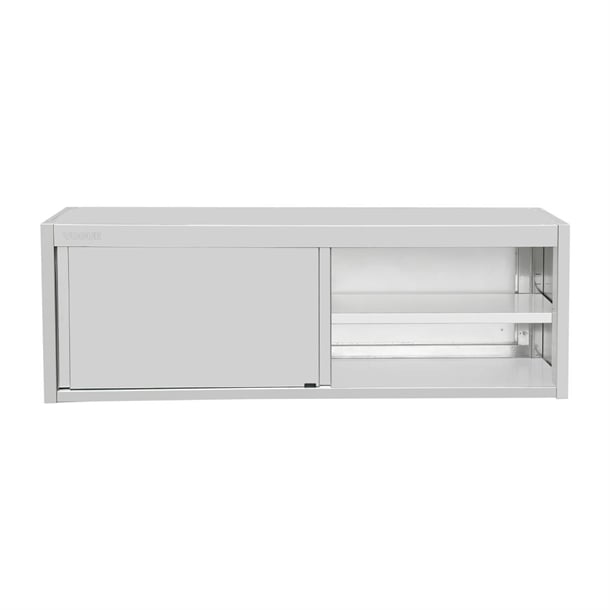 Vogue Wall Cupboard Stainless Steel 650x1800x400mm fu583