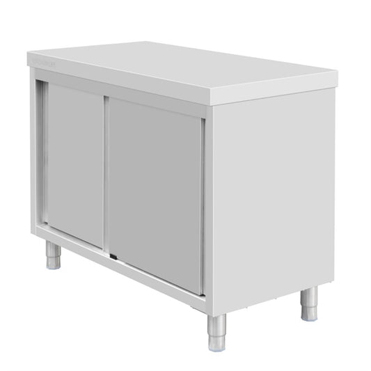 Vogue Standing Floor Cupboard Stainless Steel 900x1200x600mm fu585