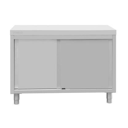 Vogue Standing Floor Cupboard Stainless Steel 900x1200x600mm fu585