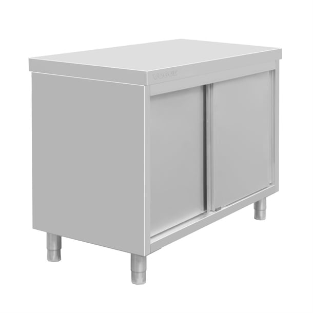 Vogue Standing Floor Cupboard Stainless Steel 900x1200x600mm fu585