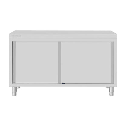Vogue Standing Floor Cupboard Stainless Steel 900x1500x600mm fu586