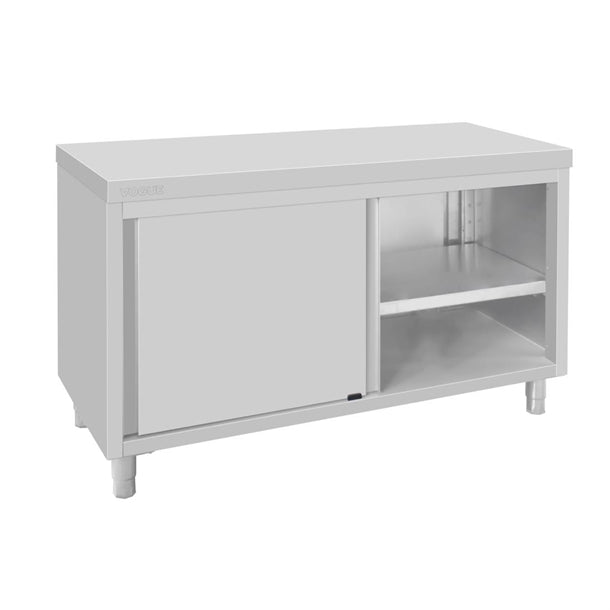 Vogue Standing Floor Cupboard Stainless Steel 900x1500x600mm fu586