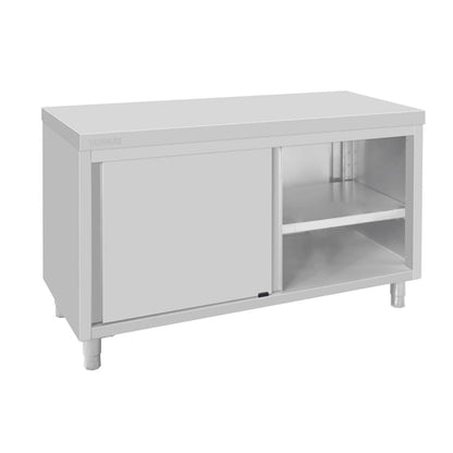 Vogue Standing Floor Cupboard Stainless Steel 900x1500x600mm fu586