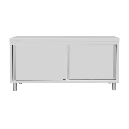 Vogue Standing Floor Cupboard Stainless Steel 900x1800x600mm fu587