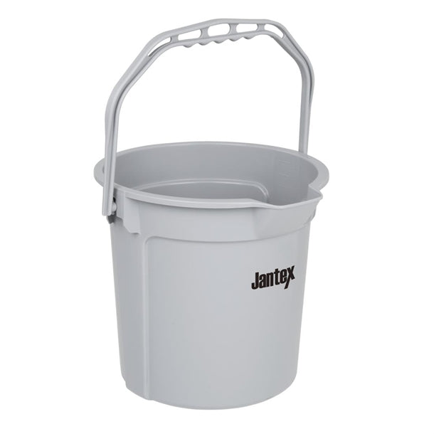 Jantex Grey Graduated Bucket with Pouring Lip 14ltr fu589