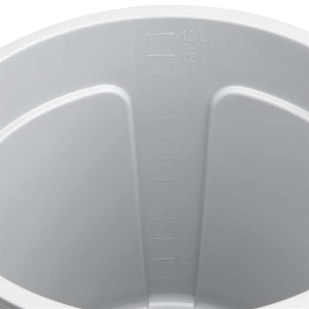 Jantex Grey Graduated Bucket with Pouring Lip 14ltr fu589