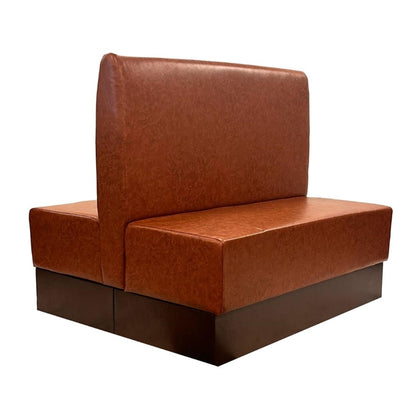 Double Booth in Bison Tan Vinyl fu640