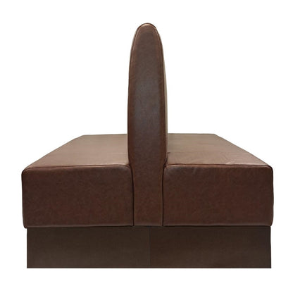 Double Booth in Bison Espresso Vinyl fu641