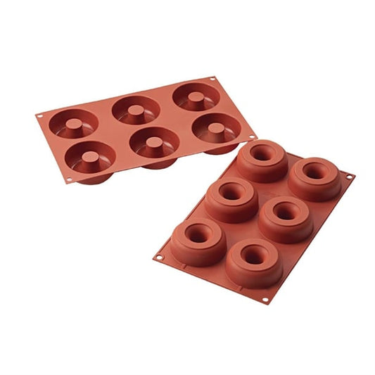 Schneider Silicone Six Ring Donut Mould 75x25mm fu712