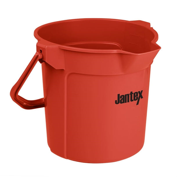 Jantex Red Graduated Bucket with Pouring Lip 10ltr fu832