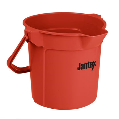 Jantex Red Graduated Bucket with Pouring Lip 10ltr fu832