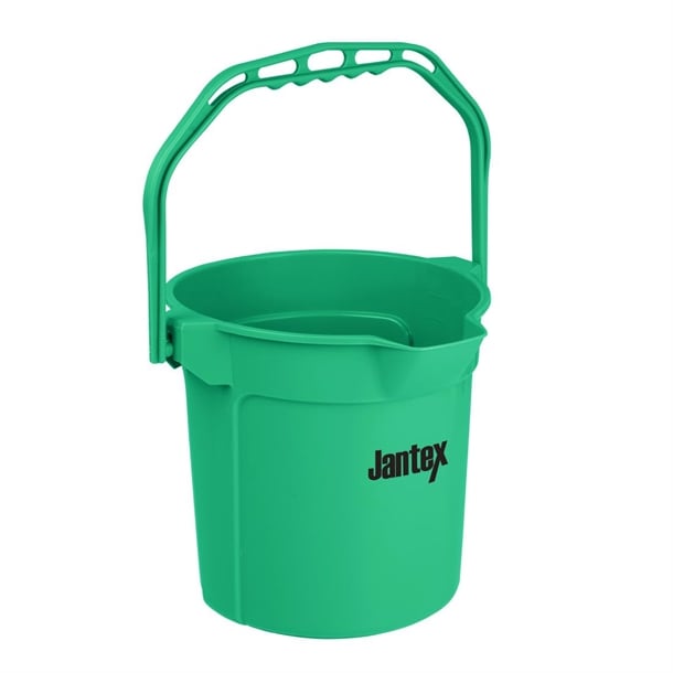 Jantex Green Graduated Bucket with Pouring Lip 10ltr fu833