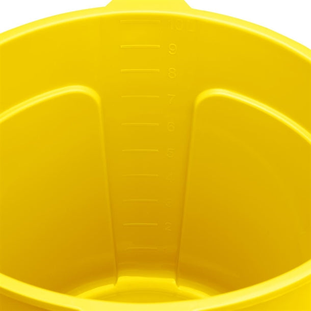 Jantex Yellow Graduated Bucket with Pouring Lip 10ltr fu834