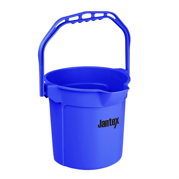 Jantex Blue Graduated Bucket with Pouring Lip 10ltr fu835