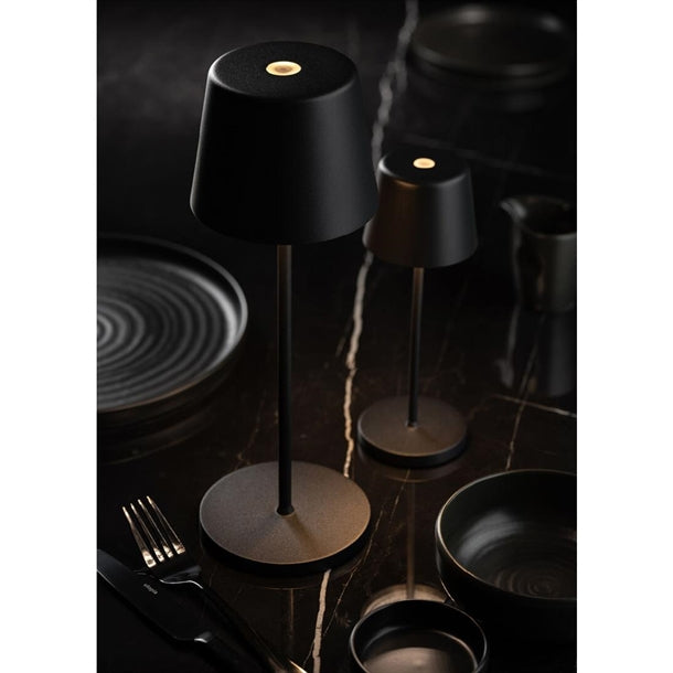 Utopia Bermuda LED Cordless Table Lamp 320mm Black (6 Pack) fu963