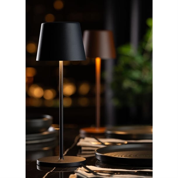 Utopia Bermuda LED Cordless Table Lamp 320mm Black (6 Pack) fu963