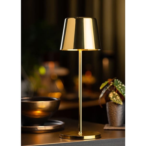 Utopia Bermuda LED Cordless Table Lamp 320mm Gold (6 Pack) fu965