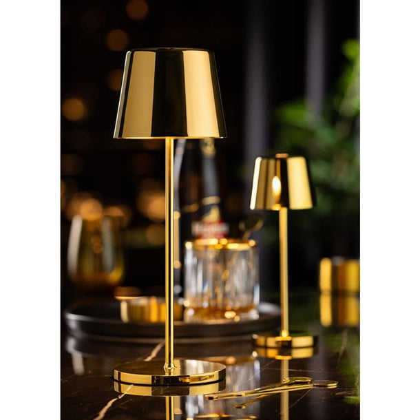 Utopia Bermuda LED Cordless Table Lamp 320mm Gold (6 Pack) fu965