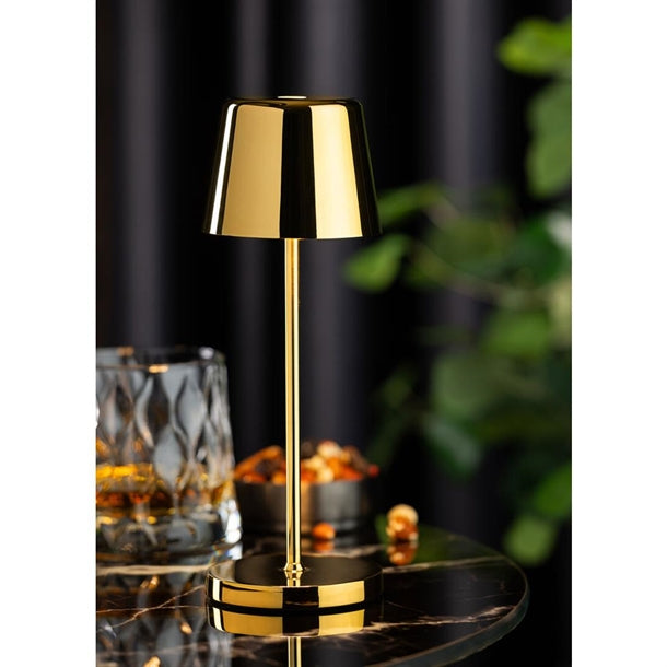 Utopia Bermuda Micro LED Cordless Table Lamp 210mm Gold (6 Pack) fu969