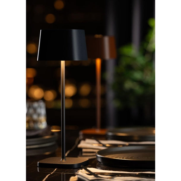 Utopia Montego LED Cordless Table Lamp 300mm Black (6 Pack) fu971