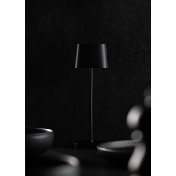Utopia Montego Micro LED Cordless Table Lamp 200mm Black (6 Pack) fu973