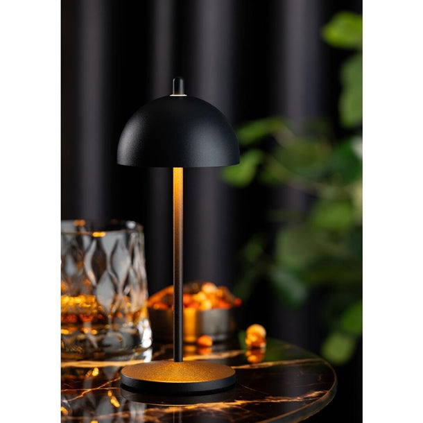 Utopia Antigua Micro LED Cordless Table Lamp 200mm Black (6 Pack) fu977