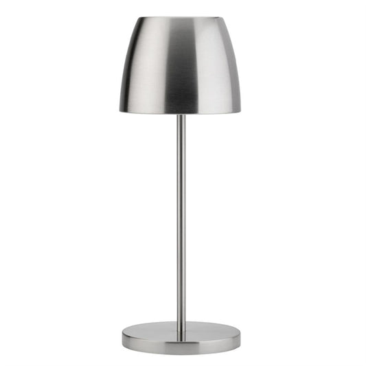 Utopia Montserrat LED Cordless Table Lamp 300mm Brushed Silver (6 Pack) fu987