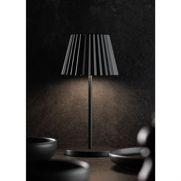 Utopia Dominica LED Cordless Table Lamp 260mm Black (6 Pack) fu988