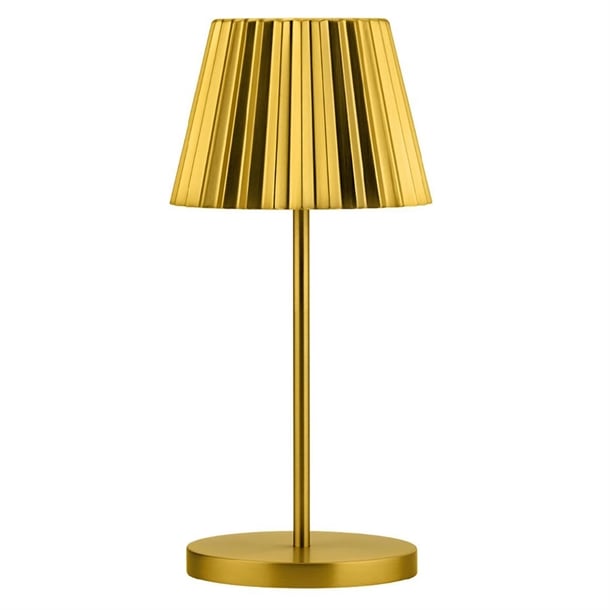Utopia Dominica LED Cordless Table Lamp 260mm Brushed Gold (6 Pack) fu990