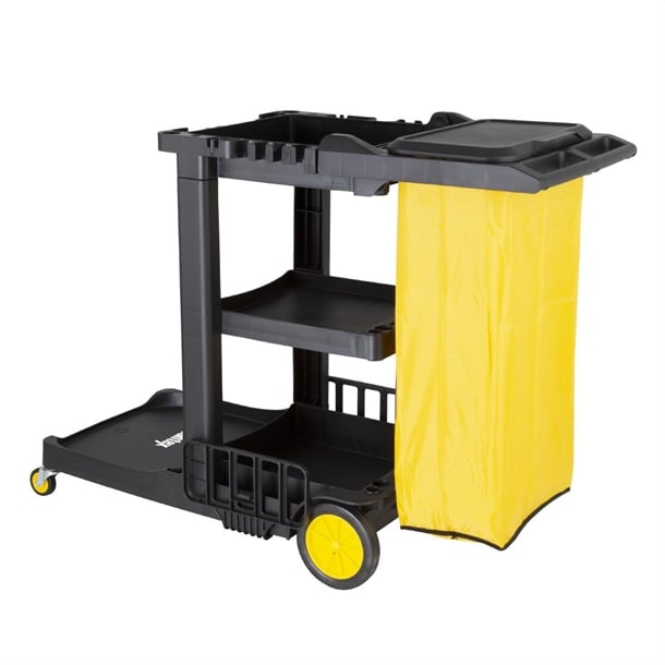 Jantex Cleaning Trolley Black fu997